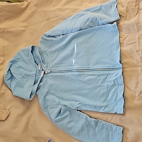 Atlantique Kids front zip hoodie size 5-6 100% Cotton Long Sleeve - Picture 1 of 16